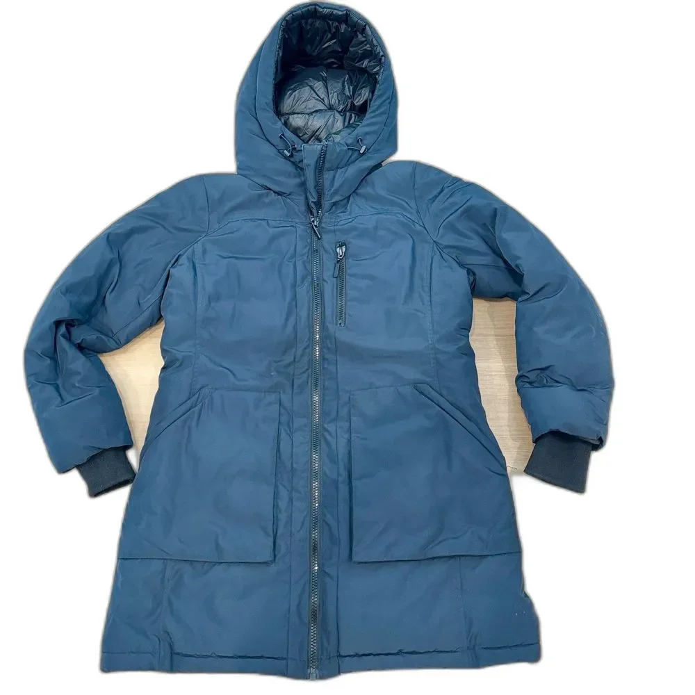 Bernardo Hooded Insulated Parka in Navy Blue - Women's size Medium - Picture 1 of 11